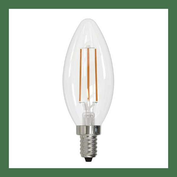 Resplandor 5W LED B11 3000K Filament Bulb Clear Finish, 4PK RE2801338